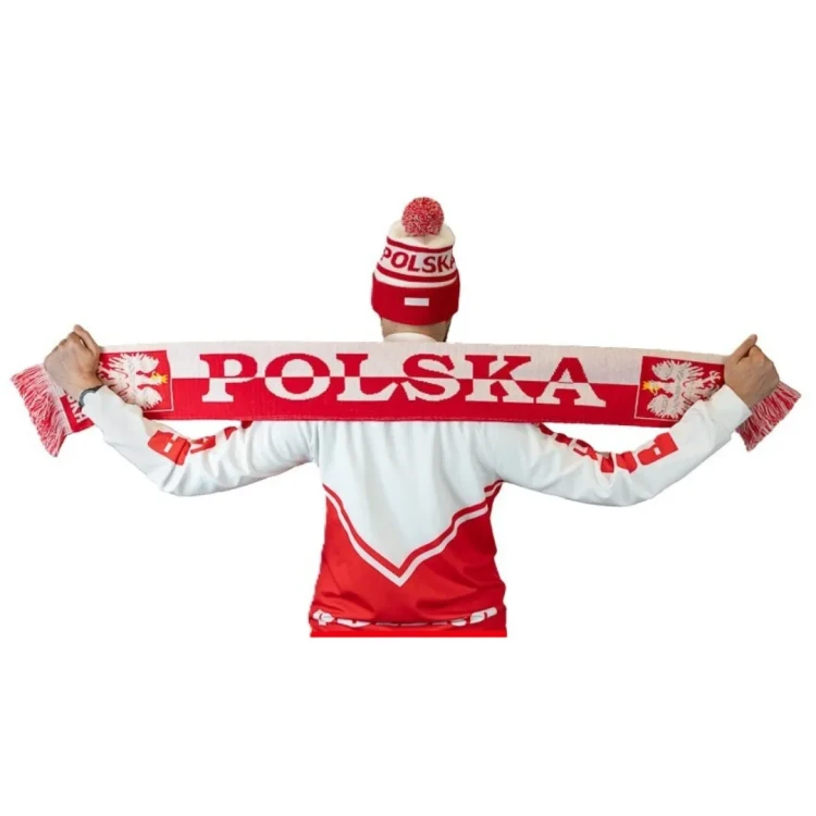 Zestaw kibica Polski, czapka i szalik - Regnis