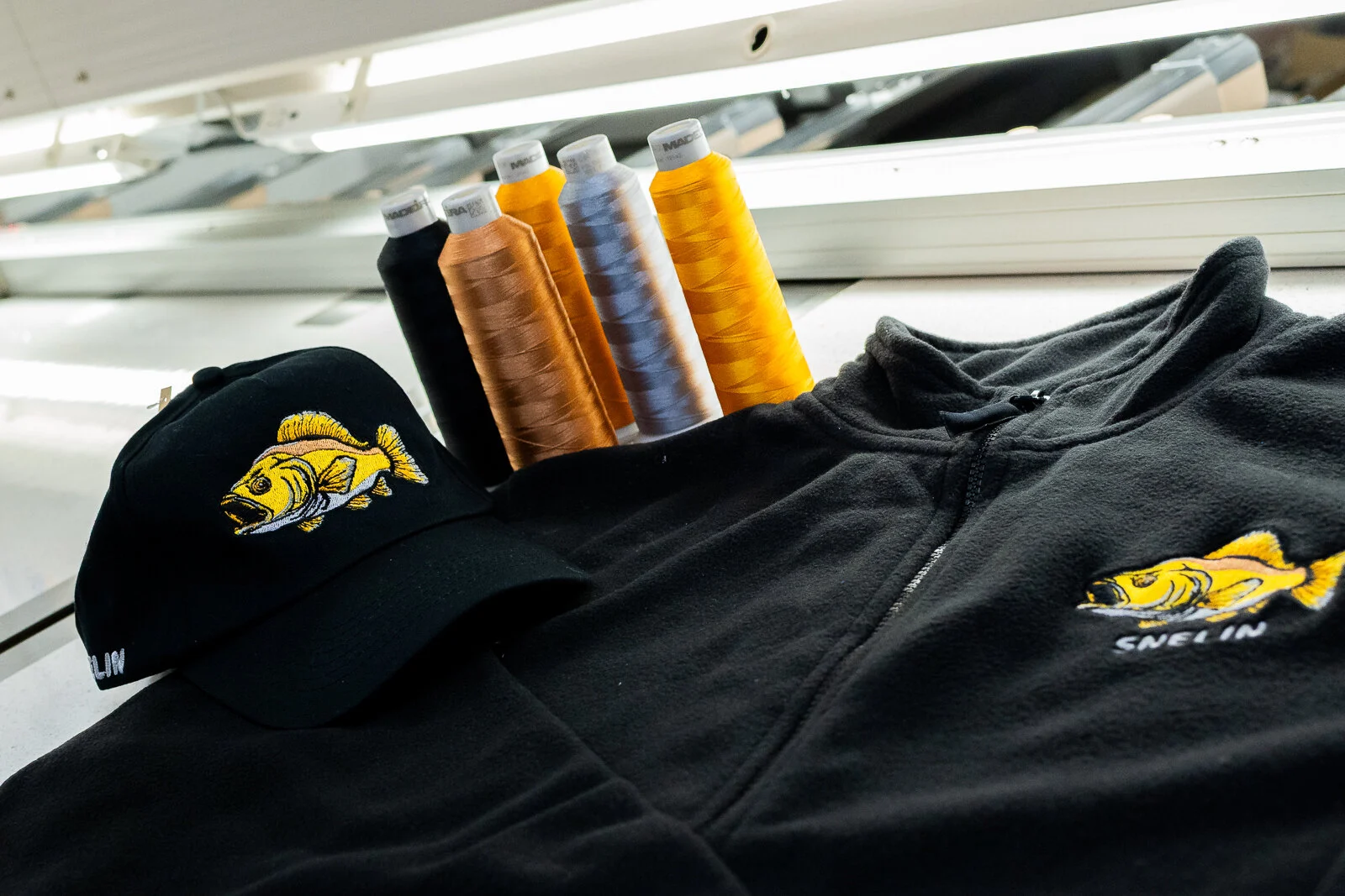Branded Clothing with Embroidery for Fishing Club SNELIN