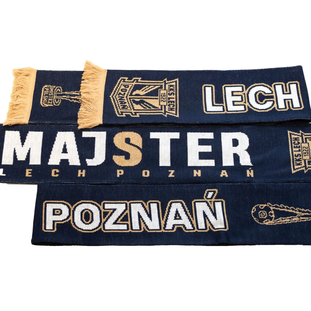 Championship Scarf MAJSTER Lech Poznań with Gold Thread