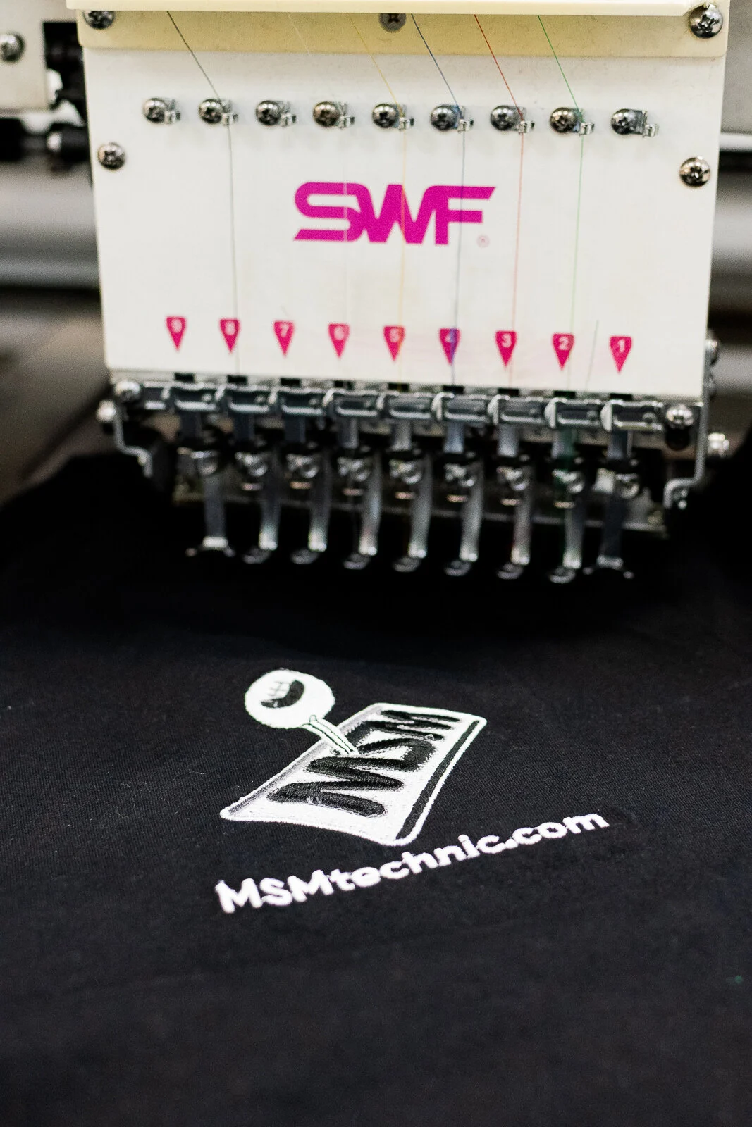 T-shirt with Embroidered Logo for MSMtechnic