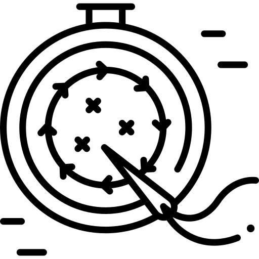 Computer embroidery icon