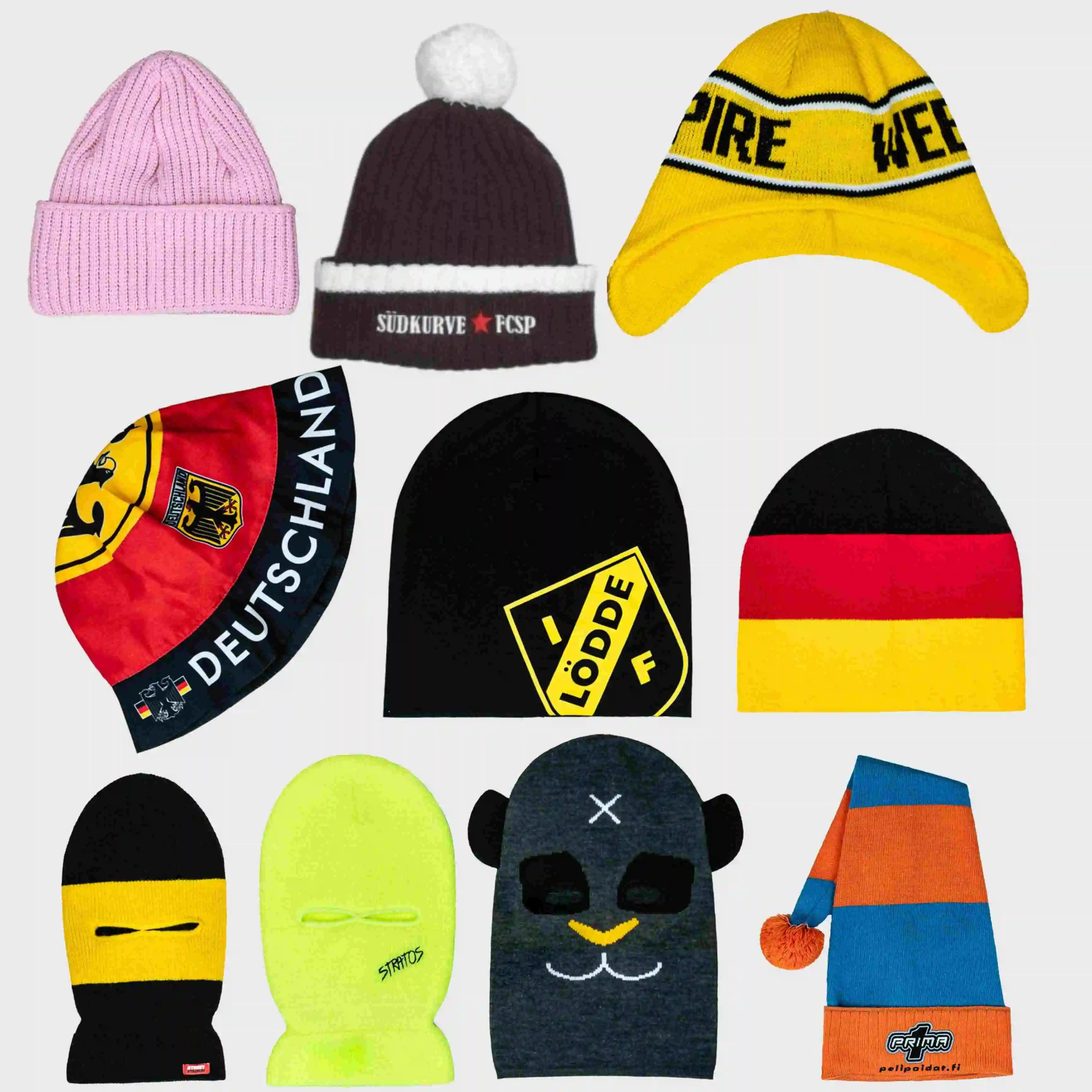Personalized Regnis hats and balaclavas
